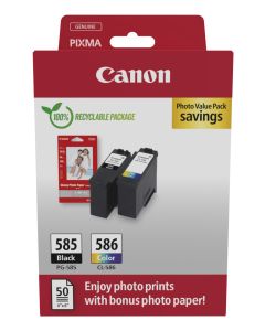 Canon PG-585/CL-586 PVP ink cartridge 2 pc(s) Original Black, Cyan, Magenta, Yellow