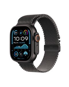 Apple Watch Ultra 2 GPS + Cellular 49mm Black Titanium Case with Black Titanium Milanese Loop - L