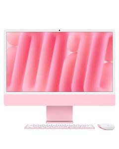 Apple iMac 24-inch with Retina 4.5K display: M4 chip with 10‑core CPU and 10‑core GPU, 16GB, 256GB SSD - Pink