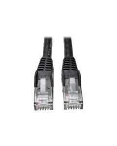 Tripp Lite N201-007-BK Cat6 Gigabit Snagless Molded (UTP) Ethernet Cable (RJ45 M/M), PoE, Black, 7 ft. (2.13 m)
