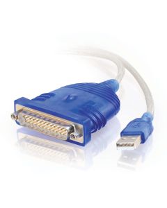 C2G 1.8m USB/DB25 Adapter USB 2.0 White