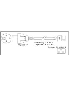 Cisco CAB-AC-2500W-EU= power cable Black 4.26 m CEE7/7 C19 coupler