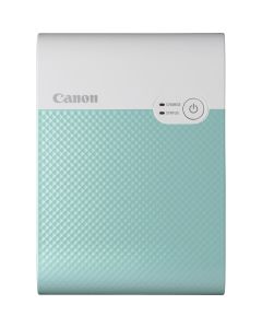 Canon SELPHY SQUARE QX10 Portable Colour Photo Wireless Printer, Mint Green