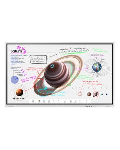 Samsung WM75B interactive whiteboard 190.5 cm (75") 3840 x 2160 pixels Touchscreen Grey, White
