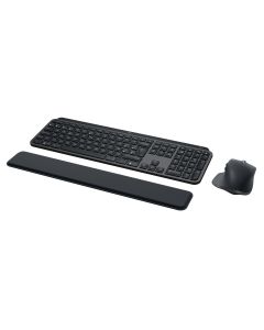 Logitech Master MX Keys Combo for Bussiness keyboard Mouse included Office RF Wireless + Bluetooth QWERTY Spanish Graphite