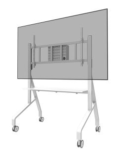 Neomounts FL50-575WH1 TV trolley 65-110" - fast installation - TÜV