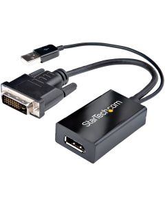 StarTech.com DVI to DisplayPort Adapter - USB Power - 1920 x 1200 - DVI to DisplayPort Converter - Video Adapter - DVI-D to DP