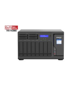 QNAP TVS-h1288X NAS Tower Intel® Xeon® W-1250 16 GB DDR4 0 TB QuTS hero Black