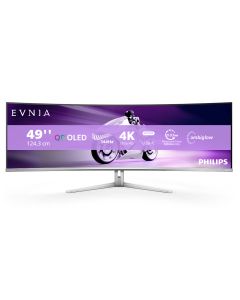 Philips Evnia 8000 49M2C8900L/00 computer monitor 124.2 cm (48.9") 5120 x 1440 pixels Dual QHD QD-OLED White