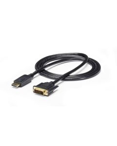 StarTech.com 6ft (1.8m) DisplayPort to DVI Cable, DisplayPort to DVI Adapter Cable, Passive DP to DVI-D Video Converter, 1080p - Replacement for DP2DVIMM6