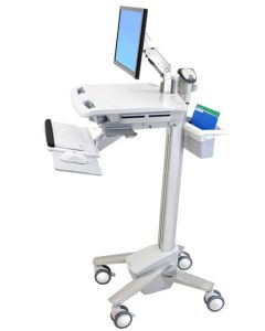 Ergotron StyleView EMR Cart with LCD Arm White Flat panel Multimedia cart