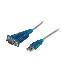 StarTech.com 17in (43cm) 1-Port USB to RS232 DB9 Serial Adapter Cable, USB to Serial Adapter Cable - M/M