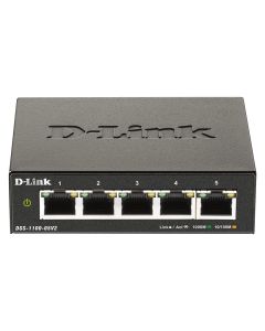 D-Link DGS-1100-05V2 network switch Smart Managed, L2, Gigabit Ethernet (10/100/1000) Black