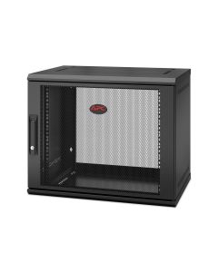 APC NetShelter 9U Wallmount Rack Enclosure Cabinet Single Hinged Switch Depth
