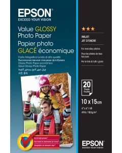 Epson Value Glossy Photo Paper - 10x15cm - 20 sheets