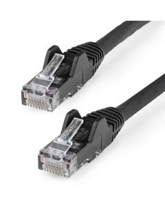 StarTech.com 7m CAT6 Ethernet Cable - LSZH (Low Smoke Zero Halogen) - 10 Gigabit 650MHz 100W PoE RJ45 10GbE UTP Network Patch Cord Snagless with Strain Relief - Black, CAT 6, ETL Verified, 24AWG