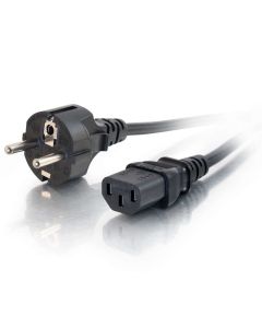 C2G 5m Power Cable Black CEE7/7 C13 coupler