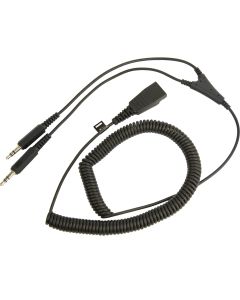 Jabra PC cord - QD to 2x3_5mm