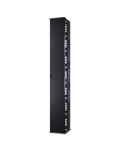 APC Performance, Vertical Cable Manager for 2 & 4 Post Racks, 84"H x 12"W, Single-Sided with Door