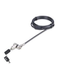 StarTech.com Universal Laptop Lock 6.6ft (2m), Security Cable For Notebooks Compatible With Noble Wedge/Nano/K-Slot, Keyed Locking Cable, Anti-Theft Cut-Resistant Carbon Steel Cable