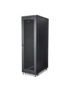 StarTech.com 4-Post 42U Server Rack Cabinet, 19" Data Rack Cabinet for Computer / AV / IT Equipment mount, Rack Server Enclosure with Casters, Full Size Industrial Network Storage