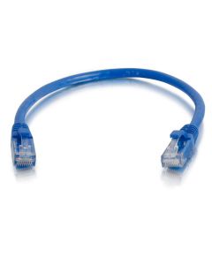 C2G 0.3m Cat5e Booted Unshielded (UTP) Network Patch Cable - Blue