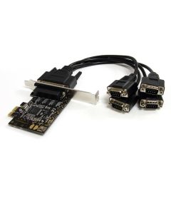 StarTech.com 4 Port RS232 PCI Express Serial Card w/ Breakout Cable