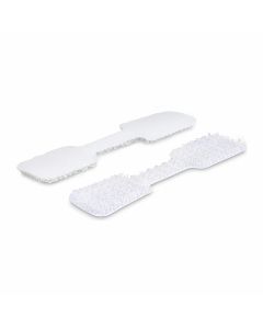 StarTech.com 3.5in (9cm) Cable Labels, 100 Pack, White, Hook-to-Hook Fastener Cable Tags, Write-On Cord Labels for Cable Management, Cord Identification Tags