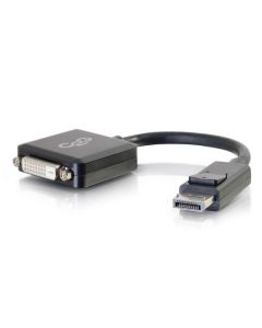 C2G DisplayPort to DVI-D Adapter Converter - Single Link DVI-D Video Adapter M/F - Black