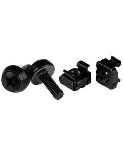 StarTech.com M5 x 12mm - Screws and Cage Nuts - 50 Pack, Black