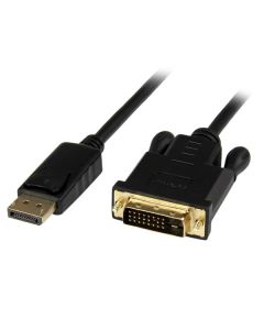 StarTech.com 6ft (1.8m) DisplayPort to DVI Cable - 1080p Video - Active DisplayPort to DVI Adapter Cable - DisplayPort to DVI-D Cable Single Link - DP 1.2 to DVI Monitor Cable Converter