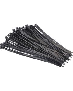 C/TIE 3.6MM X 300MM BLK PK100