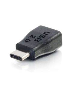 C2G USB 2.0 USB C to USB Micro B Adapter M/F - USB Type C to USB Micro B Black