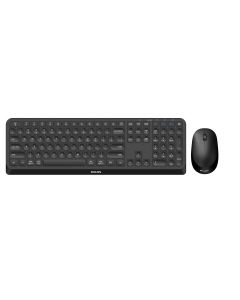 Philips 4000 series SPT6407B/05 keyboard Mouse included Universal RF Wireless + Bluetooth QWERTY English Black
