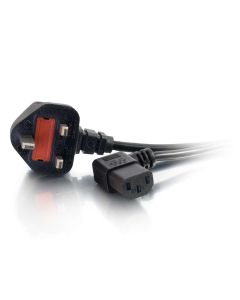 C2G 5m Power Cable Black BS 1363 C13 coupler