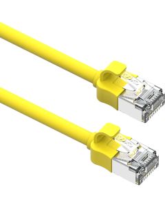 CAT6A MINI P/LEAD 0.3M YE X10