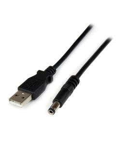 StarTech.com USB to 5.5mm Power Cable - Type N Barrel - 1m
