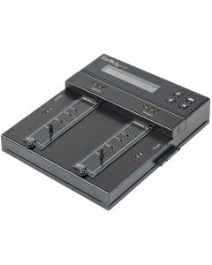 StarTech.com Standalone M.2 SATA & M.2 NVMe Duplicator and Eraser - HDD/SSD Cloner/Wiper for M.2 PCIe AHCI/NVMe, M.2 SATA, 2.5/3.5" SATA Drives - External Hard Drive Eraser/Duplicator, TAA