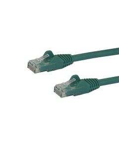 StarTech.com 1m CAT6 Ethernet Cable - Green CAT 6 Gigabit Ethernet Wire -650MHz 100W PoE RJ45 UTP Network/Patch Cord Snagless w/Strain Relief Fluke Tested/Wiring is UL Certified/TIA