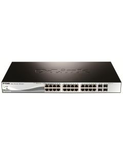 D-Link 28-Port Gigabit PoE Smart Managed Switch including 4 Combo Ports