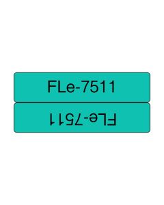 Brother FLE-7511 label-making tape Black on green