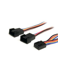 StarTech.com 12in 4 Pin Fan Power Splitter Cable - F/M