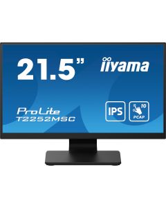 iiyama ProLite T2252MSC-B2 computer monitor 54.6 cm (21.5") 1920 x 1080 pixels Full HD LCD Touchscreen Black