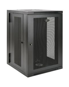 Tripp Lite SRW18USDP SmartRack 18U UPS-Depth Wall-Mount Half-Height Rack Enclosure, Hinged Back