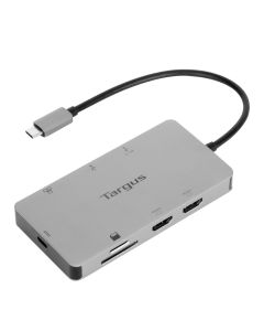 Targus DOCK423EU laptop dock/port replicator Wired USB 3.2 Gen 1 (3.1 Gen 1) Type-C Silver