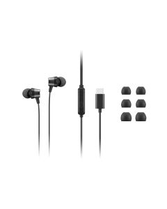 Lenovo 4XD1J77351 headphones/headset Wired In-ear Office/Call center USB Type-C Black