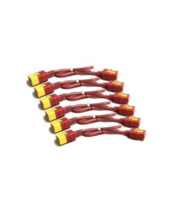APC AP8714SX340 power cable Red 1.2 m C19 coupler C20 coupler