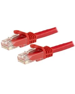StarTech.com 3m CAT6 Ethernet Cable - Red CAT 6 Gigabit Ethernet Wire -650MHz 100W PoE RJ45 UTP Network/Patch Cord Snagless w/Strain Relief Fluke Tested/Wiring is UL Certified/TIA