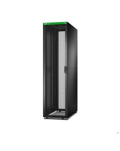 APC Easy Rack, 48U, Black, With Roof, Castors, Feet, 4 Brackets, and Side Panels, No Bottom, 2258H x 600W x 1200D mm