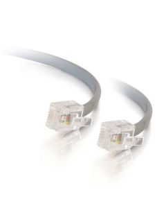 C2G 5m RJ11 6P4C Straight Modular Cable signal cable Grey
